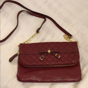 Jessica Simpson Dark red cross body purse